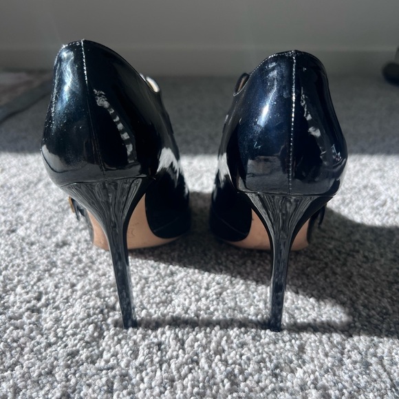 $820. JIMMY CHOO Seville Pearlized Blk/Gold Buckles  Ankle boots Shoes  36.5 - Picture 8 of 12